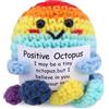 TOYMIS Animali all'Uncinetto Positivi, Carini Mini Polpo Positivo Fatti a Mano Bambola Lavorata a Maglia Patate di Supporto Emotivo Idee Regalo Ispiratrici per Compleanno Natale Donne Amiche Ragazze