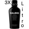(3 BOTTIGLIE) BULLDOG - London Dry Gin - 100cl - 1 Litro