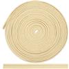 Aerzetix - C72003 - Nastro bordatore sbieco Banda Decorativa 4.5 Metri x 10mm - in Poliestere 50% e Cotone 50% - Colore Beige Chiaro - passamaneria gallone Vestiti Cuscini trapunte