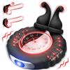 SuperLove Dual Motor Tickling Vibrating Ring Black