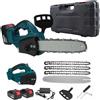 Motoup Motosega 12 Pollici Elettrosega 1200W Elettrica Taglio legno 2 Batterie litio