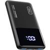 INIU Power Bank, 10000mAh Slimmest Fast Charge Powerbank, 22.5W Caricatore Portatile PD3.0 QC4.0 USB C Input & Output, Caricabatterie portatile per iPhone 17 16 15 14 13 12 Pro Max Mini Plus Samsung