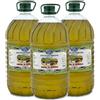 ACEITE DE OLIVA VIRGEN EXTRA CORTIJO LA Olio extra vergine di oliva - Hojiblanca - 3 bottiglie da 5 litri (15 L) - Estrazione a freddo - Oliveto tradizionale - Parco naturale Subbética Rute, Córdoba, Andalusia - [PRODOTTO DI SPAGNA]