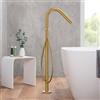 Fortis Brera colonna vasca a pavimento, incluso corpo incasso, 781361BG, Brera oro spazzolato [Rubinetteria Bagno > Rubinetteria Vasca]