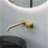 Fortis round rubinetto lavabo a parete, per corpo incasso Toya, 7820811BG, Brera; Toya oro spazzolato [Rubinetteria Bagno > Rubinetteria Lavabo]