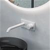 Fortis round plate rubinetto lavabo a parete, per corpo incasso Toya, 7820821MW, Brera; Toya bianco opaco [Rubinetteria Bagno > Rubinetteria Lavabo]