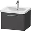 Duravit D-Code mobile sottolavabo, 1 scomparto estraibile, DC4665010490000, D-Code [Mobili da Bagno > Mobili Lavabo]