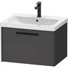 Duravit D-Code mobile sottolavabo, 1 scomparto estraibile, DC46660BD490000, D-Code [Mobili da Bagno > Mobili Lavabo]