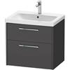 Duravit D-Code mobile sottolavabo, 2 scomparti estraibili, DC4671010490000, D-Code [Mobili da Bagno > Mobili Lavabo]
