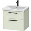 Duravit D-Code mobile sottolavabo, 2 scomparti estraibili, DC46710BDHH0000, D-Code [Mobili da Bagno > Mobili Lavabo]