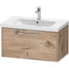 Duravit D-Code mobile sottolavabo, 1 scomparto estraibile, DC4667010550000, D-Code [Mobili da Bagno > Mobili Lavabo]