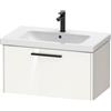 Duravit D-Code mobile sottolavabo, 1 scomparto estraibile, DC46670BD220000, D-Code [Mobili da Bagno > Mobili Lavabo]