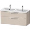 Duravit D-Code mobile sottolavabo, 2 scomparti estraibili, DC4674010910000, D-Code [Mobili da Bagno > Mobili Lavabo]