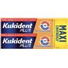Kukident Plus Doppia Azione Tenuta Insuperabile Crema Adesiva Dentiere 2X65 G