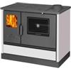 Cucina a legna con forno 7,7 kw bianca