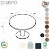 SEIPO TAVOLO RIUNIONE ROYAL piano tondo in melaminico e gamba tonda metalliche - Seipo RY.0233