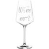 EKM Living Leonardo Puccini Bicchiere da vino 560 ml con incisione Wine Not?, regalo divertente per gli amanti del vino, bicchiere con scritta, regalo di compleanno per lui e per lei