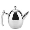 Fuerdich 1000ml Teiera con Infusore, Tisaniera per la Casa E L'ufficio, Bollitore Acciaio Inox con Filtro Rimovibile Tisaniera Infusiera per Il Tè E Il Caffè