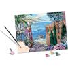 Ravensburger - CreArt Premium Paesaggio Mediterraneo, Dipingere Adult 14+ Anni, Multicolore, 202188