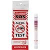 Bottari S.O.S - Alcol Test Monouso Certificato, Alcol Test Approvato Unione Europea, Portatile, Etilometro, Alcol Test USA e Getta, Risultato rapido (1 Pezzo)