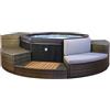 N NETSPA NETSPA SP-OCT165/MOB2 NetSpa Octopus Semi Rigida + Arredamento, 4-6 Posti