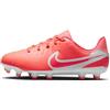 NIKE Jr. Tiempo Legend 10 Academy MG, Sneaker, Hot Lava/White, 33.5 EU