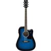 Ibanez PF15ECE-TBS Chitarra elettroacustica, Sunburst blu trasparente