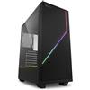 Sharkoon Case Sharkoon RGB FLOW - Mid Tower ATX, pannello laterale in vetro temperato, strisce a LED integrate