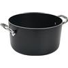 AGNELLI Casseruola Alta 28 cm Al Black 3mm - Resistenza e Cottura Uniforme