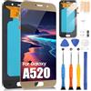 ARSSLY OLED per Samsung Galaxy A5 2017 LCD Schermo SM-A520 SM-A520F SM-A520K/L/S Sostituzione dello Schermo per Samsung Galaxy A5 2017 Display Digitizer Vetro Assembly con Riparazione Kit(Oro)