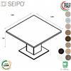SEIPO TAVOLO RIUNIONE ROYAL piano e gamba quadrate in melaminico - Seipo RY.0300