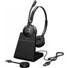 Jabra Engage 55 SE - DECT, USB-C - cuffia doppia senza fili certificata per Microsoft Teams | con supporto di ricarica