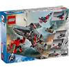 LEGO MARVEL SUPER HEROES 76292 - BATTAGLIA CAPTAIN AMERICA VS HULK ROSSO