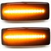 PolarLander Fanale LED dinamico Ambra per indicatore Laterale Lampeggiante Compatible for Mercedes Benz Classe C E S SL W201 190 W202 W124 W140 Pacco di 2 con Lenti affumicate