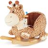 BIECO Dondolo Bambini Peluche Giraffa, 60 cm | Cavallo a Dondolo per Bambini | Cavalluccio per Bambini | Cavallino a Dondolo Bambini Cavalluccio a Dondolo Bambini 1 Anno Cavallo Dondolo Bimba