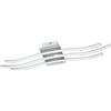 Eglo - Lampada da parete o soffitto, Alluminio, integrata, cromato, bianco, 65 x 13 x 4.5 cm, led, alluminio;plastica