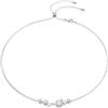 SWAROVSKI COLLANA CONSTELLA, CRYSTAL PEARL, TAGLI ROUND PLACCATO RODIO