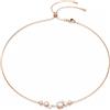 SWAROVSKI COLLANA CONSTELLA, CRYSTAL PEARL, TAGLI ROUND PLACCATO ORO ROSA
