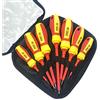 CLICLED YASTA Set 7 cacciaviti con punta magnetica a croce e a taglio giraviti isolati 7690 CLICLED
