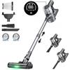 Proscenic P13 aspirapolvere senza Fili, aspirazione 35Kpa, aspirapolvere a bastone con luce verde, display a LED