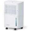Noaton Deumidificatore Noaton DF 4110, max 11.5L/24h, dimensioni ambiente circa 65 m³(~25 m²), 230 W, serbatoio dell'acqua da 2.1l, tubo di scarico, timer, con sensore di umidità - Contro l'umidità, la muffa
