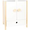 Small Foot 11812 Armadio per Bambole Little Button, in Design scandinavo con Porte a Battente Leggere, dai 3 Anni in s Toys, Colore Bianco, Small