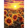 EOBROMD 5D Diamond Painting Kit Completo Tramonto, Girasole Pittura Diamante FAI DA TE, Paesaggio Diamond Painting Bambini Adulti, Strass Ricamo a Punto Croce Painting per Decorazione Casa 30x40cm