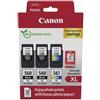 Canon 3712C012 cartuccia d'inchiostro 3 pz Originale Resa elevata XL Nero Ciano Magenta Giallo