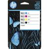 HP Confezione da 4 cartucce di inchiostro nero ciano magenta giallo originali 963