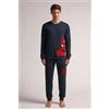 Intimissimi Pigiama Lungo Cotone Marvel Spider-man Blu