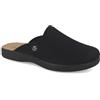 Fly Flot | Classic Man, Pantofole Uomo in Rete, Ciabatta con Tomaia Elastica, Sottopiede in Evopell, Nero, 45