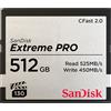 SanDisk SanDisk Extreme Pro - Scheda di memoria flash - 512 GB - CFast 2.0 SDCFSP-512G-G46D