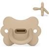 Suavinex, Ciuccio Tutto in Silicone, per Bambini 6/18 Mesi e Neonati, Ciuccio con Tettarella Fisiologica Sx Pro, Super Morbido e Flessibile, Ideale per Dormire, Color Essence Butterfly, Beige
