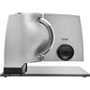 ritter 1, affettatrice elettrica con motore ECO, made in Germany, 65 W, Metallo, Argento Metallico